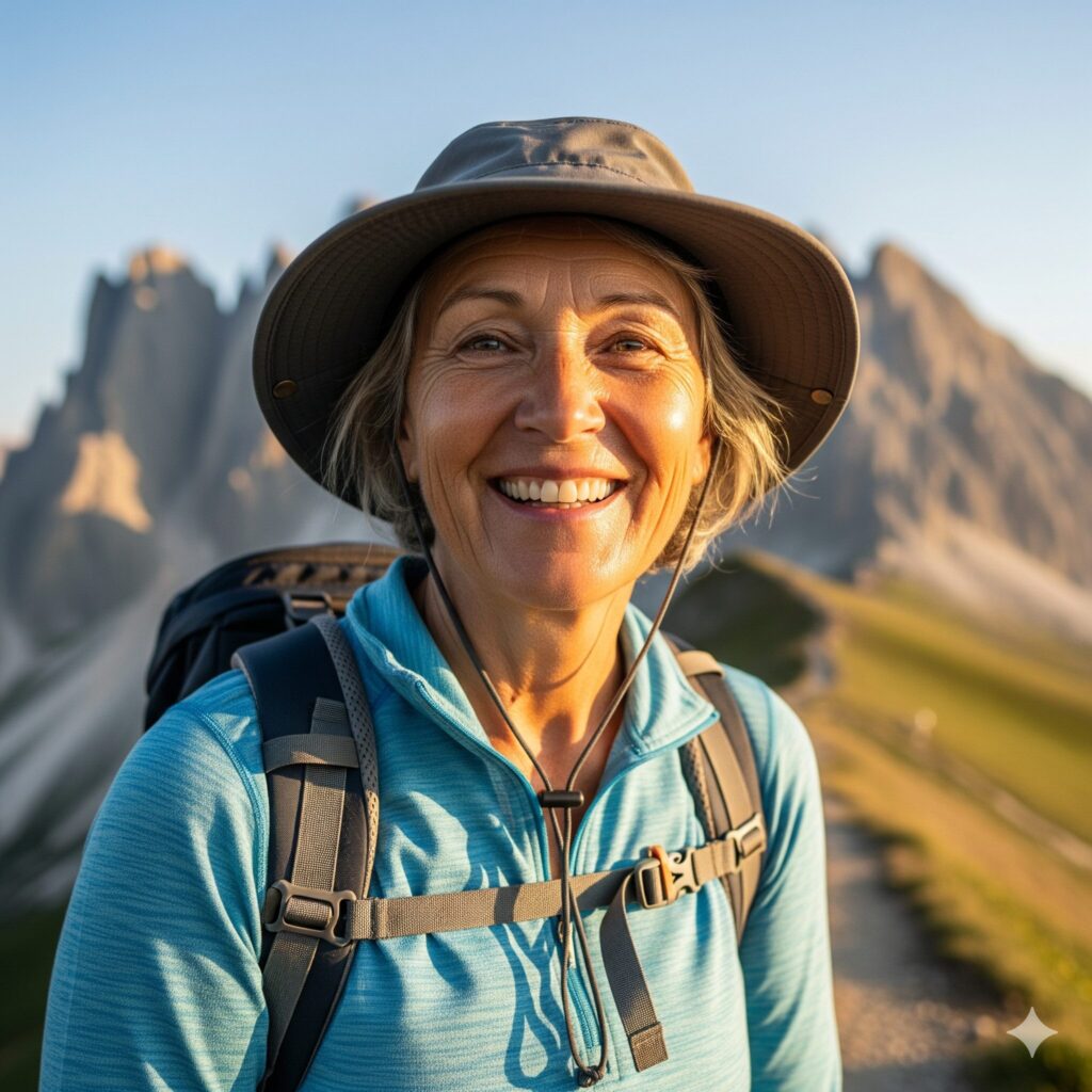 happywoman Urologists in Orange County CA a happy woman hiking