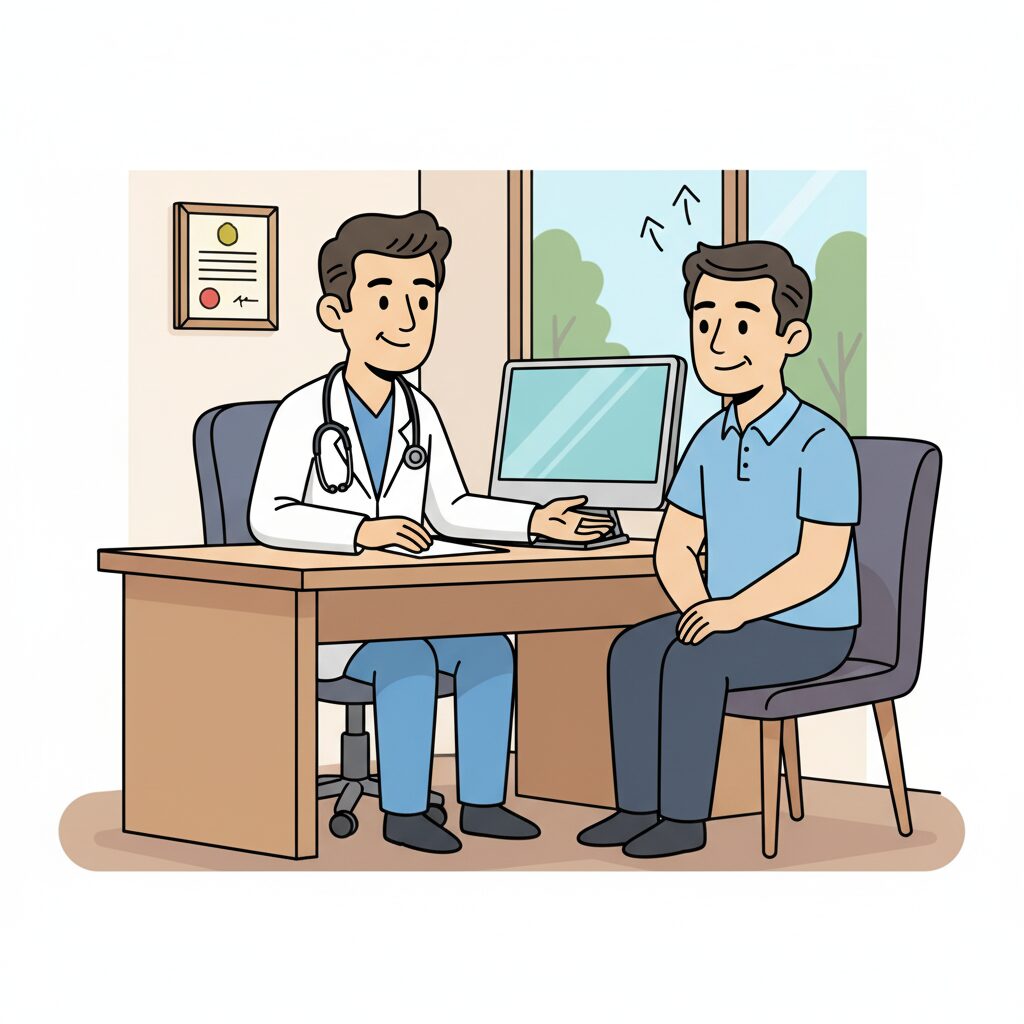 a doctor offers personalize care for a patient